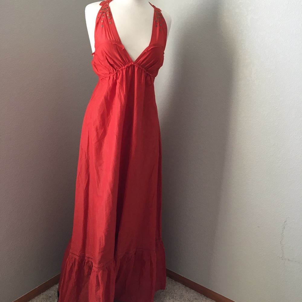 Bebe maxi red dress
